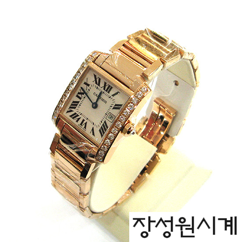 Tank Francaise yellow gold MM